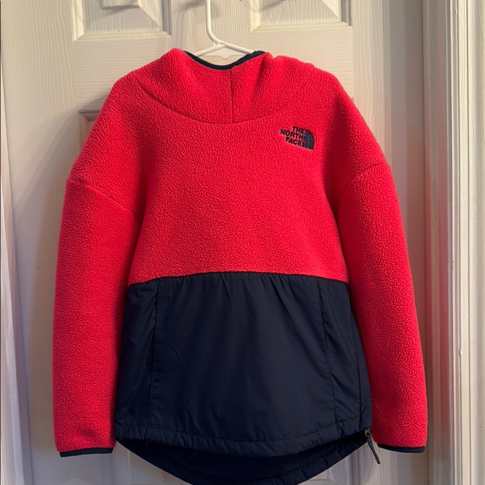 The North Face Red and Black Puffer Jacket